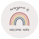 Wallsticker Everyone is welcome here - KsanaKalpa - Rund