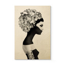 Plakat drewniany Irlandia - Marianna - Kwiaty hibiskusa