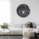 Tableau sur alu Dibond Bunjamin - Rotation - Rond