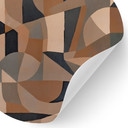 Muursticker Silent Arch - Geometrische Bogen - Sir Edward x Grigory Gladarev - Rond