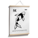 Poster Geometrische Koi Origami - Krygowski