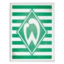 Poster Werder Bremen Logo Streifen