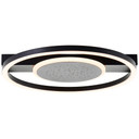 Deckenleuchte Maximilian, schwarz, 5 x 37 cm, Metall Glitzereffekt