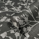 Blomstertapet, non-woven Novamur Yvi sort, sølv