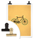 Plakat Kubistika - Rowerowa miłość
