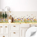 Revêtement pour cuisine autocollant Blanz - Poésie florale