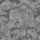 Tapeta Jungle antracytowa srebrnoszara z efektem metalicznym - tapeta z włókniny w palmy