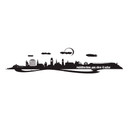 Wandtattoo Mülheim Skyline