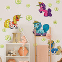 Wallsticker Filly Unicorn Friendship Sæt