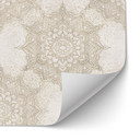 Samoprzylepny panel ścienny do kuchni Elegancka mandala w kolorze piaskowego złota - Bloomery Decor