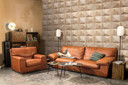 non-woven tapet beige brun træoptik til stue soveværelse kontor marburg tapet