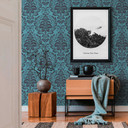 A.S. Création Attractive Papier peint intissé baroque - bleu