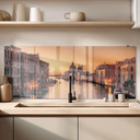 Stænkplade Solnedgang i Venedig - Zhang