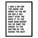 Teksty plakatów powiedziałem hip hop