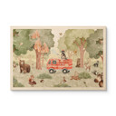 Houten Wanddecoratie Dieren Brandweer in het Bos - Oliver Robins