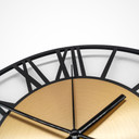 XL Wanduhr - Industrielle Metall Uhr für Büro, Schlafzimmer, Wohnzimmer Ø40 cm