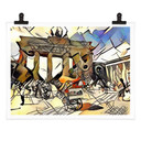 Plakat Zamart - Kandinsky spotyka berlińską Bramę Brandenburską