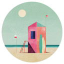 Naklejka na ścianę life house on the beach - Rivers - Round