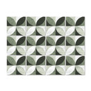 Naklejki na płytki Abstract Flower Pattern - zielone - zestaw 12 sztuk