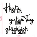 Holzdeko Pappel - Heute ist ein guter Tag um glücklich zu sein