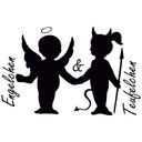 Wandtattoo Engelchen & Teufelchen 3