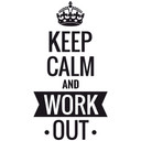 Wallsticker - Keep calm and work out