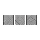 dekoracja ścienna 3D górski krajobraz panele ścienne motyw drewna geometryczny (3-częściowy) - MDF