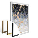 Plakat Fredriksson - Niebieska geometria