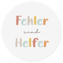 Rundes Wandtattoo - Kraftsatz 'Fehler sind Helfer' fürs Kinderzimmer