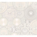 Versace fleecetapet Les Etoiles de la Mer 2 sølv, hvid, creme