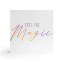 Træ dekoration blok Feel the magic