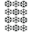 Effet Verre Dépoli : Petits Flocons de Neige