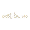 Drewniane litery topola C'est la vie