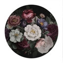 Plakat Kwiaty Martwa Natura w Stylu Redouté - Bloomery Decor - Okrągły