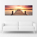 Canvasbillede, Solnedgang bro