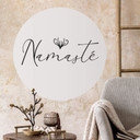 Naklejka na ścianę Namasté - okrągła