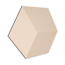 3D Hexagon Alu-Dibond - Lysebrun