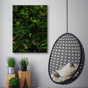Canvasbillede, Grønne blade af eksotiske planter