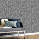 Elle Decoration Fleecetapet Antracitgrå