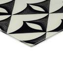 Stænkplade Geometriske Ornamenter i Sort-beige - Treechild