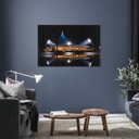 Glasbild FC Hansa Rostock Stadion bei Nacht - 60x40 cm