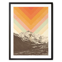 Plakat Natura - Krajobraz górski retro - Bodart