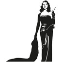 Sticker mural - Rita Hayworth