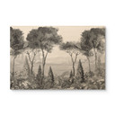 Houten Wanddecoratie Idyllisch plantenlandschap - Ms Tiff