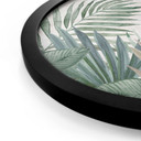 Plakat Jungle Leaves Green Watercolour - Bloomery Decor - okrągły