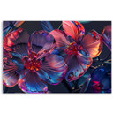 Canvasbillede, 3D-makroblomster