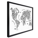 Plakat mapa świata - Dookoła świata