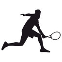 Muursticker Tennisspeler 02