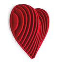 Decoro in feltro 3D Cuore - 35x31 cm