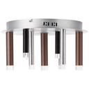 Deckenleuchte Eddy, braun, 21,5 x 40 cm, Metall Deckenlampe, dimmbar
